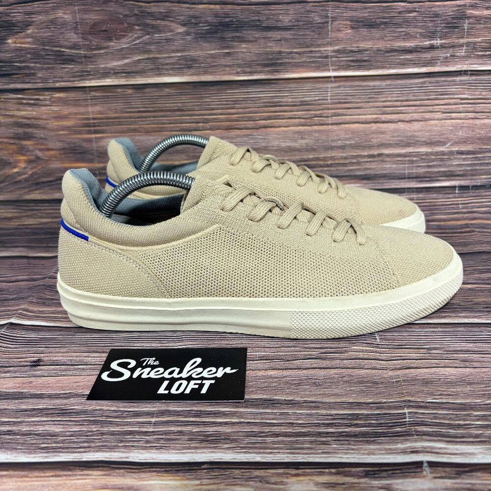 Rothy's Men's The RS02 Tan Comfort Lace Up Knit Shoes Size 9.5